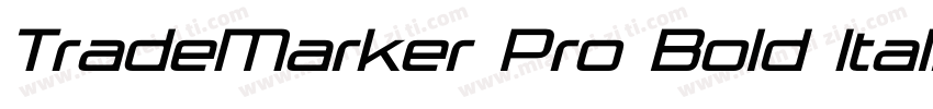 TradeMarker Pro Bold Italic字体转换
